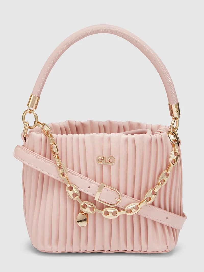 جلو باص Globus Women Dusty Pink Self Design Party Handheld Bag